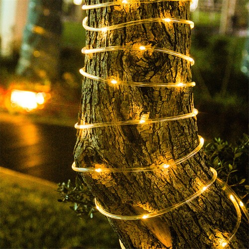 32FT 100 LED Solar Rope Tube Lights String Light Waterproof Outdoor Garden Lamp - Picture 12 of 16