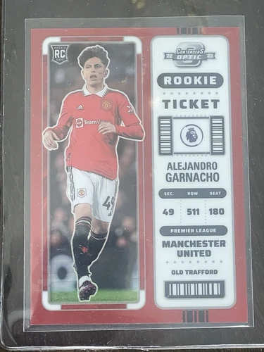 2022-23 Chronicles Contenders Optic #299 Alejandro Garnacho Rookie Ticket Red