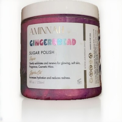 AMINNAH | Gingerbread | Sugar Polish | Exfoliant | 8 fl oz | New 