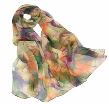 Scarfs for Women Lightweight Scarves Elegant Floral Pattern Sheer Scarfs Shaw...