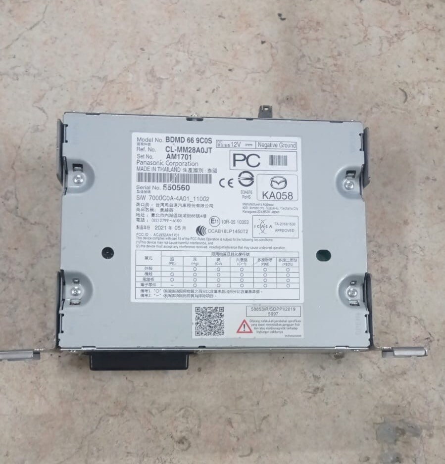 Mazda 3 2020 2023 Radio computer Unit connectivity BDMD669C0S PC