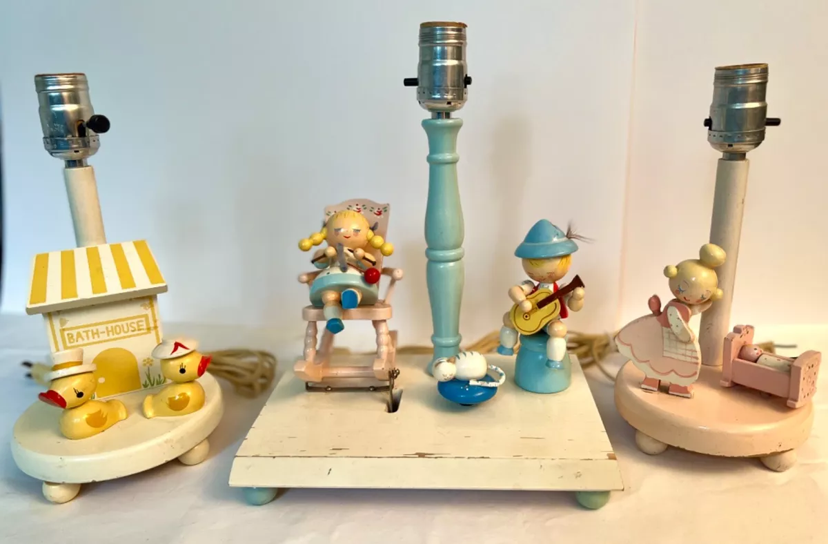 Vintage nursery sales lamp