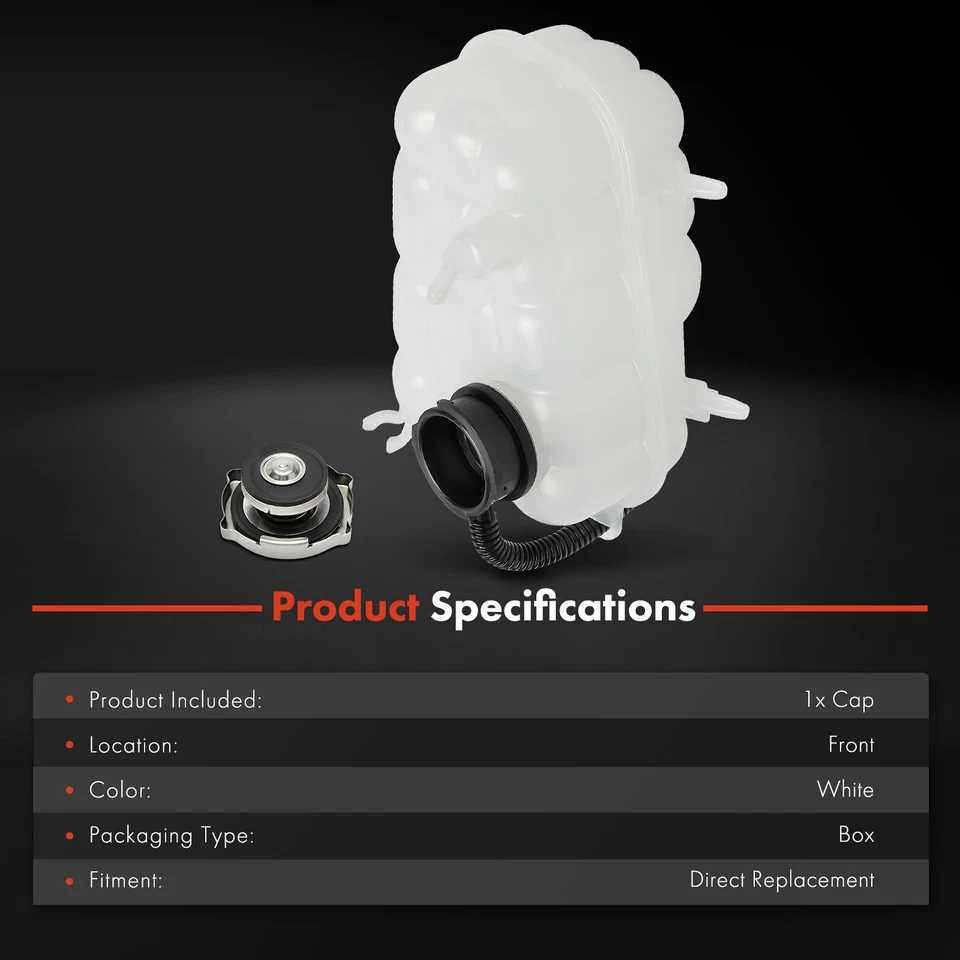 New Coolant Expansion Tank Reservoir for Fiat 500 2012 2013 2014 2015 2016 2017 - Image 2 of 4