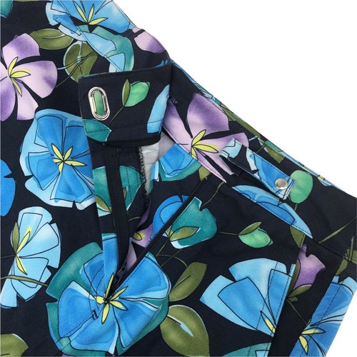 Vintage Talbots Damen Rock Größe 12 Dunkel Abstrakt Botanisch Blumenmuster - Bild 5 von 9