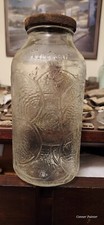 Vintage 1967 Embossed Sealtest One Quart Size Glass Orange Juice Jar With...