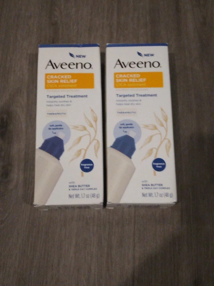 Paquete de 2 ungüentos CICA para aliviar la piel agrietada Aveeno, manteca de karité, avena Foto 3 de 4