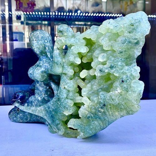 7.46LB Natural crystal grape stone hand carved quartz spiritual decoration - 第 13/15 張圖片