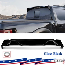 For 2015-2020 Ford F-150 GLOSS BLACK Trunk Roof Spoiler Lip Wing R Style F150 US