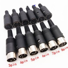 3pin 4pin 5pin 6pin 7pin 8 Pin DIN Male Female Plug Socket Jack Solder Connector