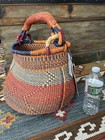 Delata Ghana  African Elephant Grass Large Handwoven Basket One Of A Kind