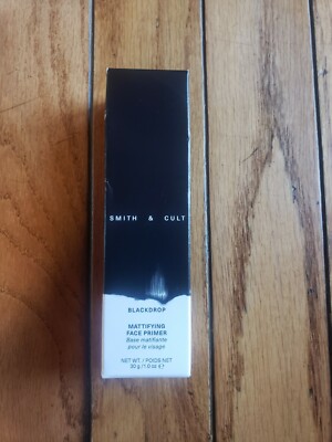 NIB Smith & Cult Blackdrop Mattifying Face Bamboo Charcoal Primer 1 oz 
