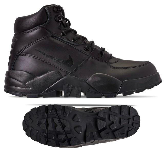 nike black leather boots