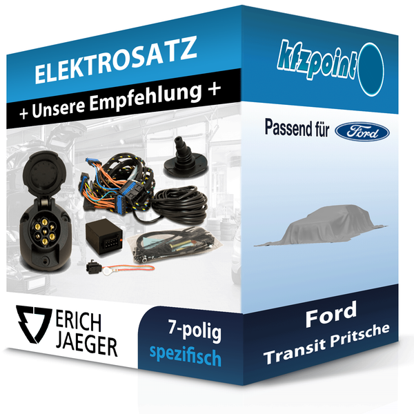 Jaeger E-Satz 7Polig Fahrzeugspezifisch Passend FüR Ford Transit Pritsche Neu-image