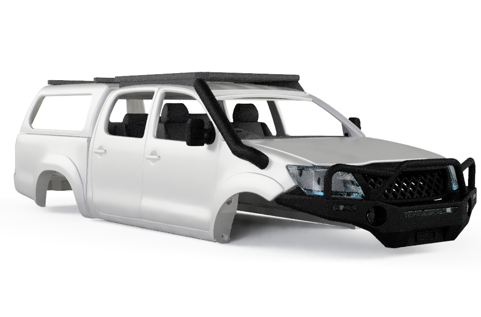 1:10 Scale N70 Hilux Dual Cab RC Crawler Body Shell 313mm Axialscx10 ...