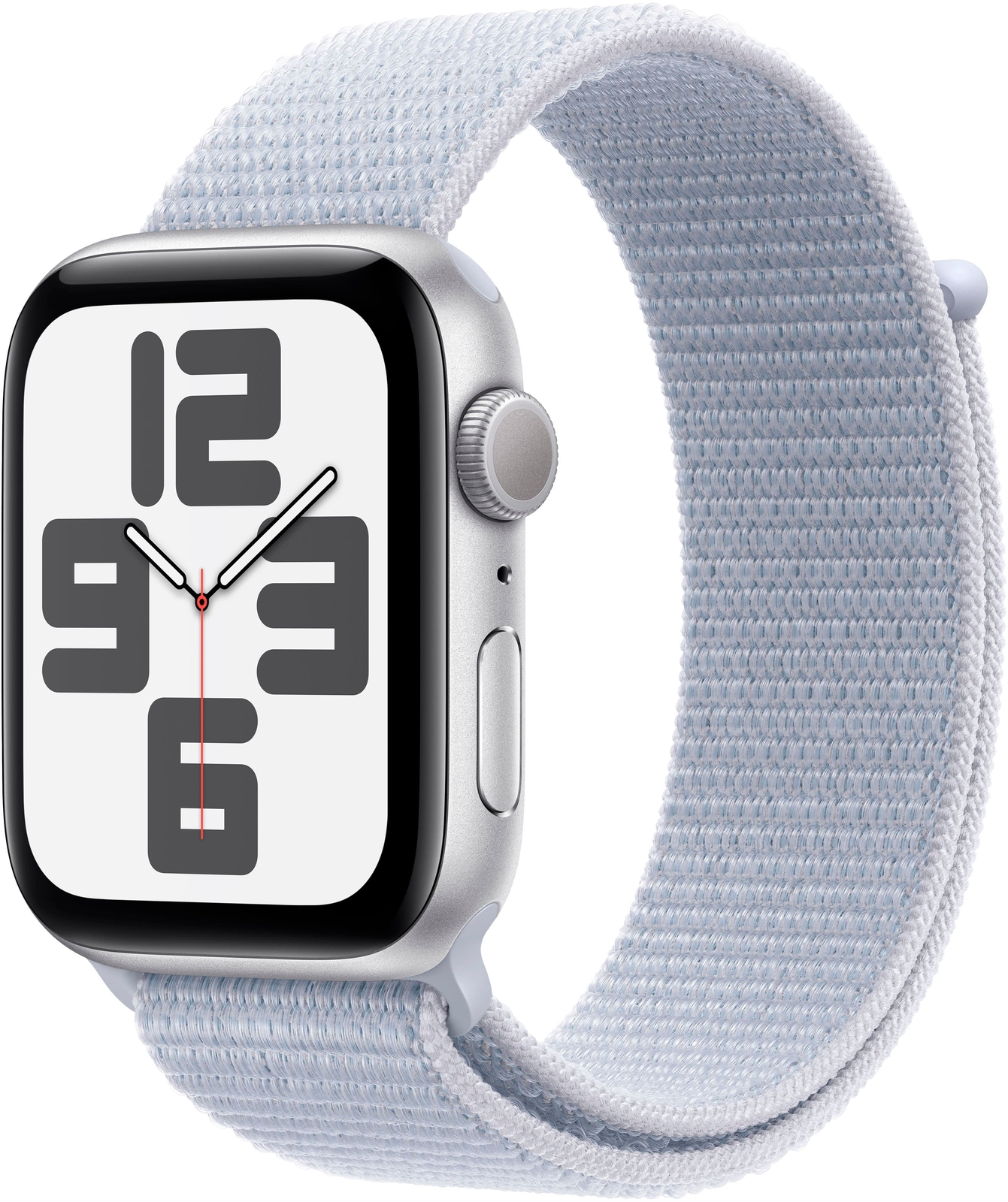 Apple Watch SE 2 44mm Silver Aluminum - Blue Cloud Sport Loop MXET3LL/A-image
