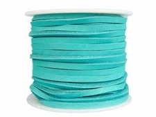 One (1) spool Latigo Leather Lacing 1/8" by 50 feet: Turquoise (2918x50TQ) C4E