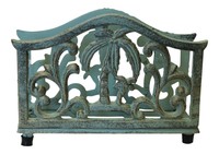 Green Palm Tree Napkin Holder Painted Cast Iron Green Palm Tree Napkin Holder Painted Cast Iron