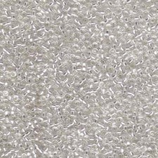 Miyuki Seed Beads 11/0 Silver Lined Crystal 11-1 Glass 24g Tube Size 11
