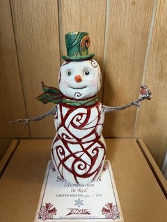 Edge sculpture Matt Buckley Red Snowman Limited Edition Rare
