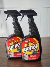 (2) Urine Gone Pet Stain Remover & Odor Eliminator: Heavy Duty Carpet Cleaner