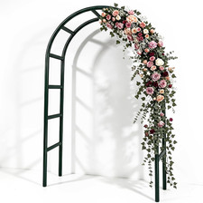 94" Metal Garden Arch Trellis for Climbing Plants Outdoor, Garden Arbors