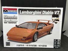 Monogram Classic Cruiser Lamborghini Diablo Vt 124 Plastic Model Car Kit-sealed Monogram Classic Cruiser Lamborghini Diablo Vt 124 Plastic Model Car Kit-sealed