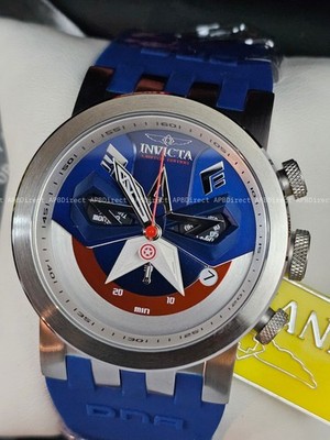 Invicta Marvel Captain America #29 Limited Ed Swiss Z60 Chrono DNA mens watch 