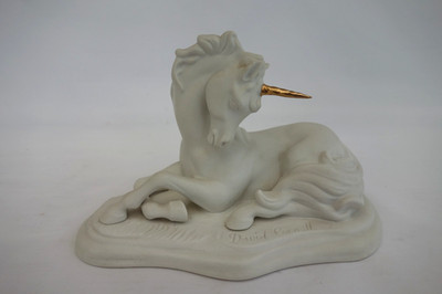 Franklin Mint David Cornell Guardian Of The Heart China Einhorn Figur 1986
