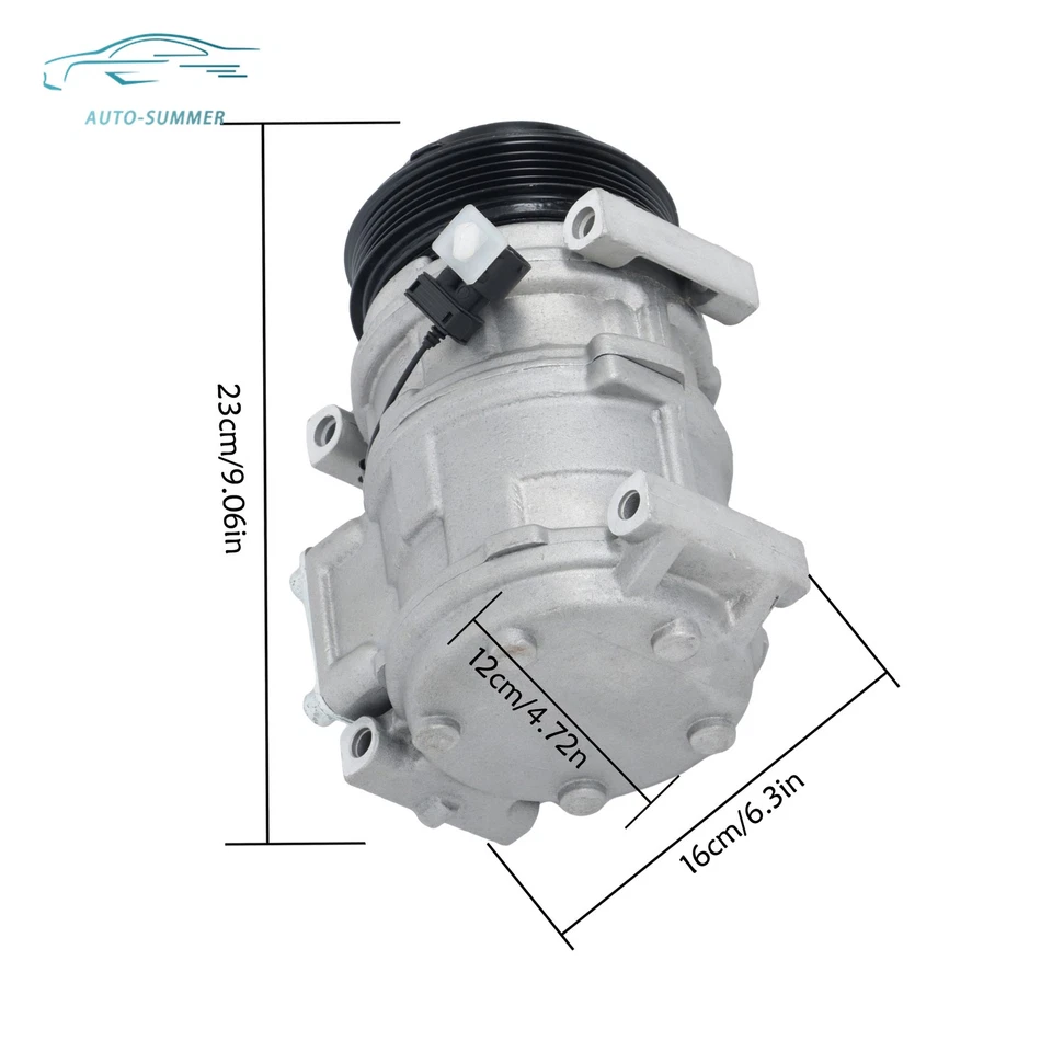 Compresor de aire acondicionado con embrague para BMW 323i 323is 325i 325iX 328i 328is 525iT E36 Foto 2 de 4