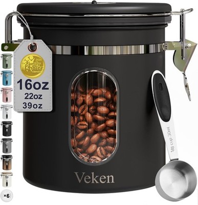 Coffee Canister with Window, Fily Choice Awards Winner, Airtight