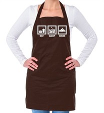 Eat Sleep Bikes Motorbike - Unisex Adult Apron - Cyclist Cycling Biker Biking