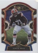 2020 Panini Select Concourse Tri-Color Prizm Die-Cut Jedrick Wills #90 2zr