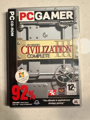 Sid Meier Civilization III Komplett PC CD-ROM Firaxis 2K PC Gamer 3 Disc Spiel