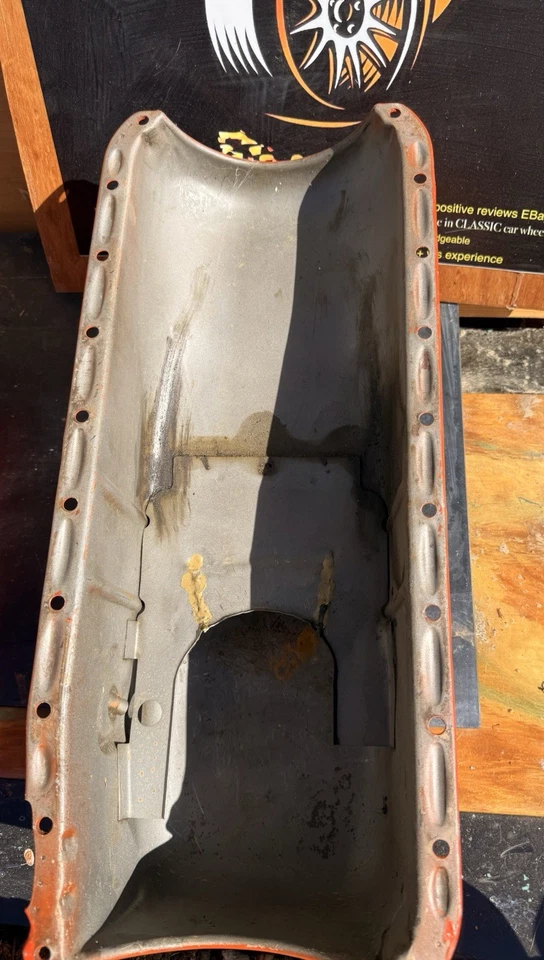 Motor 348 409 Chevy Chevrolet cárter de aceite Impala SS Biscayne Bel Air Foto 2 de 2