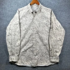 Columbia Button Down Shirt Men's XL Beige Duck Hunting Outdoors Long Sleeve 