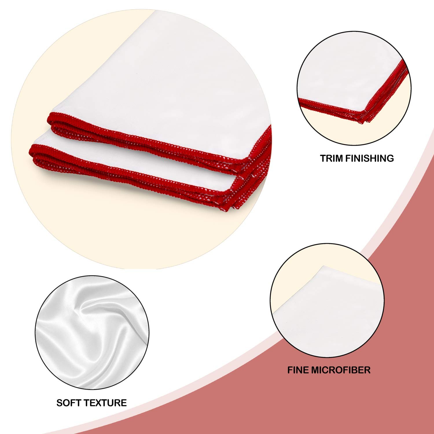 Duralex Lys Stackable Glass Bowls with a Polishing Cloth