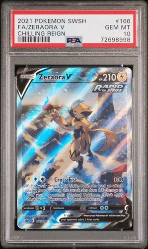 Zeraora V graded PSA 10 for sale on eBay