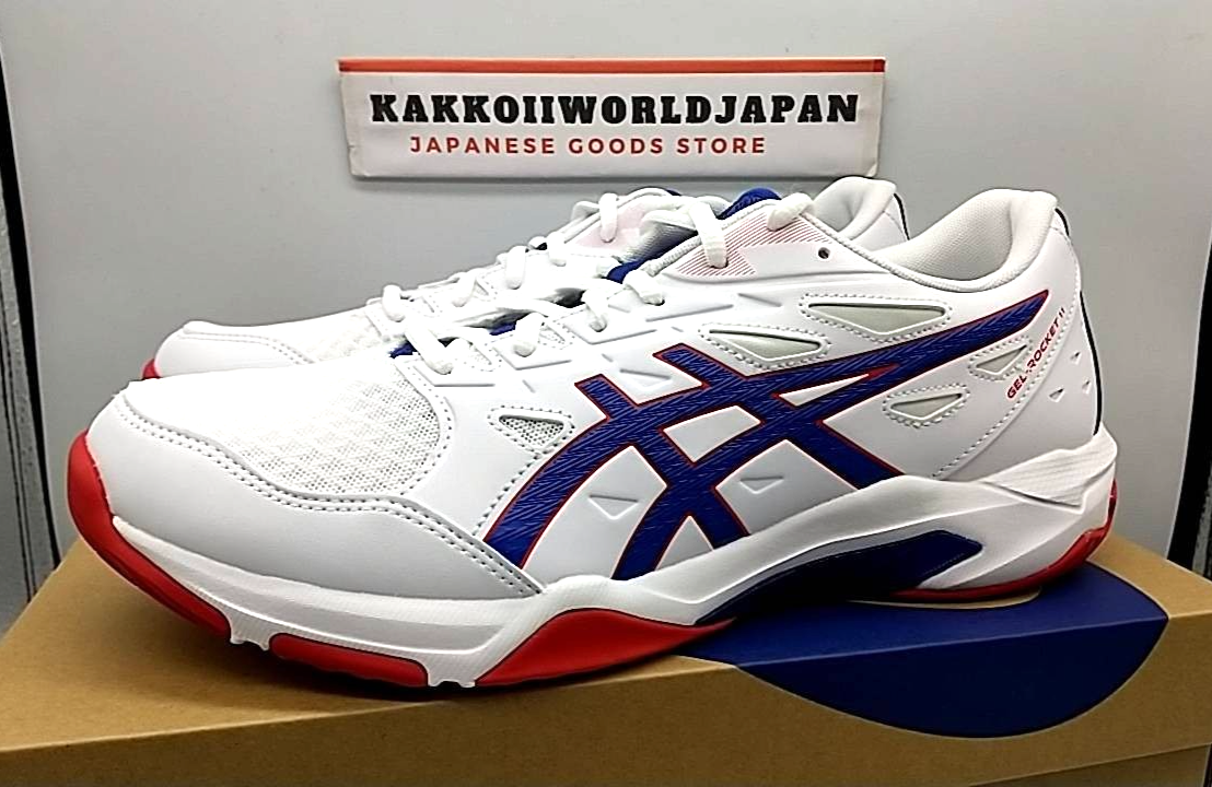 Asics Volleyball Shoes GEL-ROCKET 11 White/Asics Blue 1073A065.105