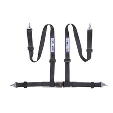 Sparco For 2 Inch Black 4-point Snap-in Racing Harness Belt Part 04604bm1nr