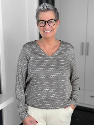 MILANO ITALY - Blusenshirt Daisy / grau-multicolour - Bild 1 von 4