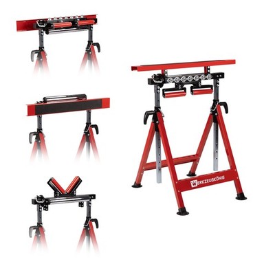 Werkzeugkönig 4-in-1 Arbeitsbock höhenverstellbar 200 kg Klappbock Rollenständer
