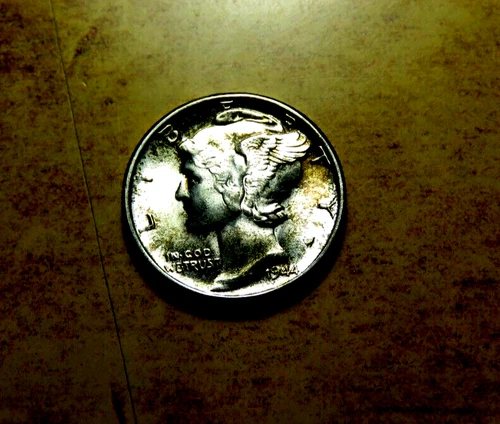 High Grade Gem BU 1944-P Mercury Silver Dime O1