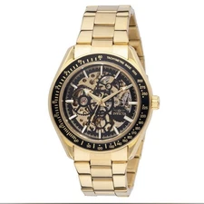  Invicta Objet D Art Automatic Men's Watch Skeleton Dial 47mm, Gold 49502