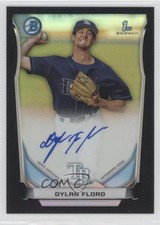 2014 Bowman Prospect Chrome Black Refractor 69/99 Dylan Floro #BCAP-DF Auto 2u8