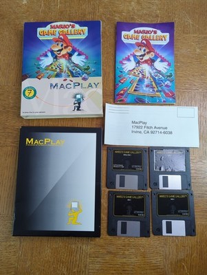 MACPLAY Mario s GAME GALLERY (4 x Floppy Disk) Apple Macintosh 7 System Complete