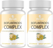 2 Pack Citrus Bioflavonoids Complex 1500mg – Quercetin & Rutin Circulation Caps