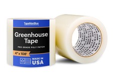 4" x 108' Roll of Greenhouse Repair Tape, Made in USA, Heavy Duty Clear Poly ...