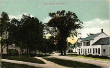 Main Street Otis MA Massachusetts Postcard c1907-09