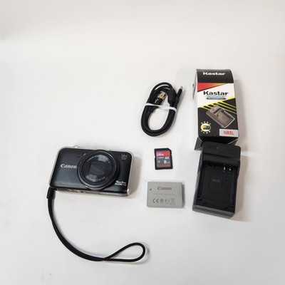 Canon PowerShot SX230 HS 12.1MP Digital Camera - Black - Good Working Condition