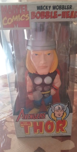 MARVEL WACKY WOBBLER BOBBLE-HEAD MIGHTY THOR Bonus Pin Also